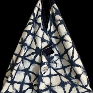 Blue Geo Hobo Bag