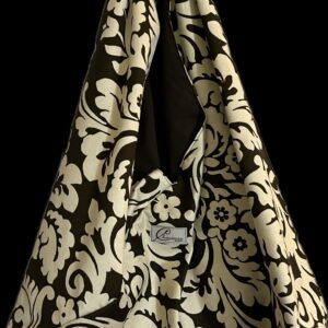 Chocolate Damask Hobo Bag